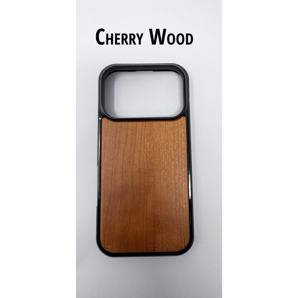 Wooden iPhone 17 Pro Phone Case - Cherry Wood